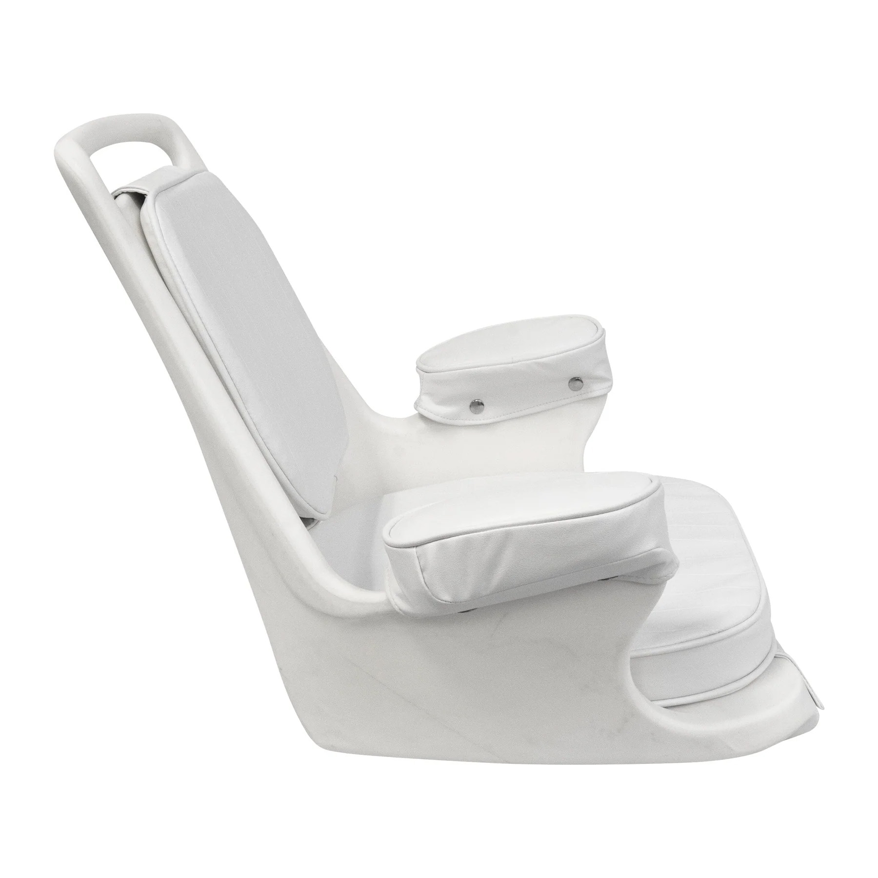 Wise 8WD1007 Captains Chair w/ Armrests | Color — White - Image 3
