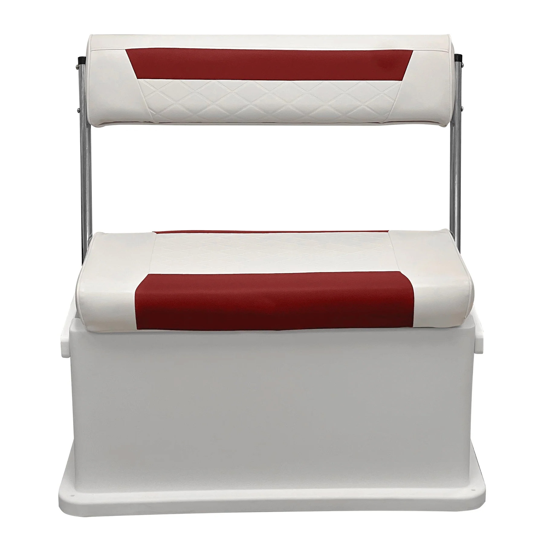 Wise 8WD437 Premium Swingback 62 Qt Cooler Seat | Color — White • Crimson Red - Image 2