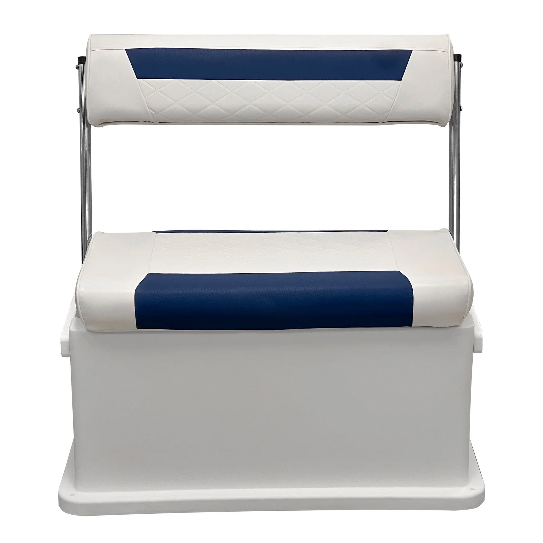 Wise 8WD437 Premium Swingback 62 Qt Cooler Seat | Color — White • Mariner Blue - Image 2