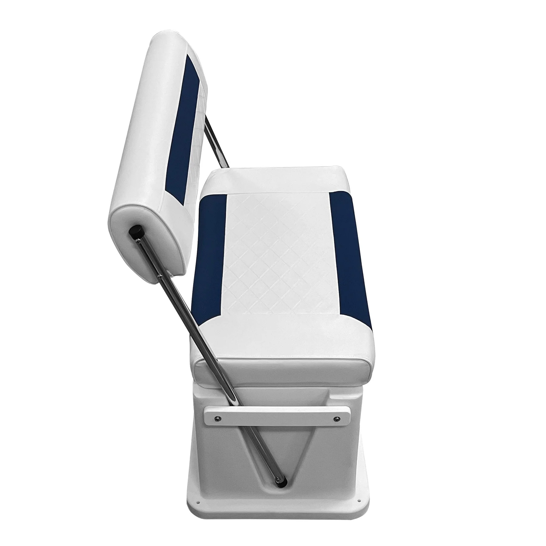 Wise 8WD437 Premium Swingback 62 Qt Cooler Seat | Color — White • Mariner Blue - Image 3
