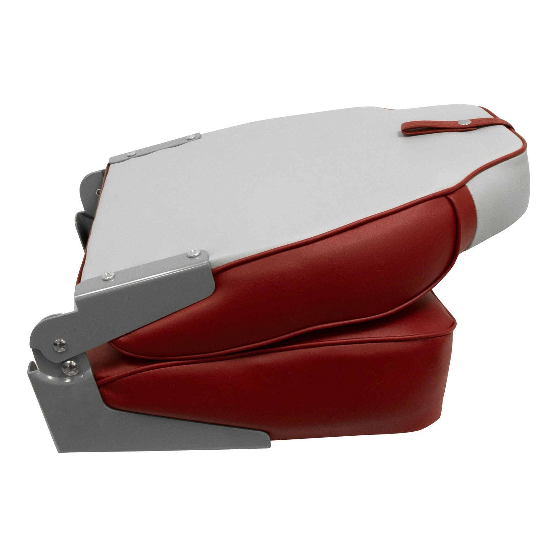 Wise 8WD640PLS Lund Style High Back Fishing Seat | Color — Grey • Red - Image 4