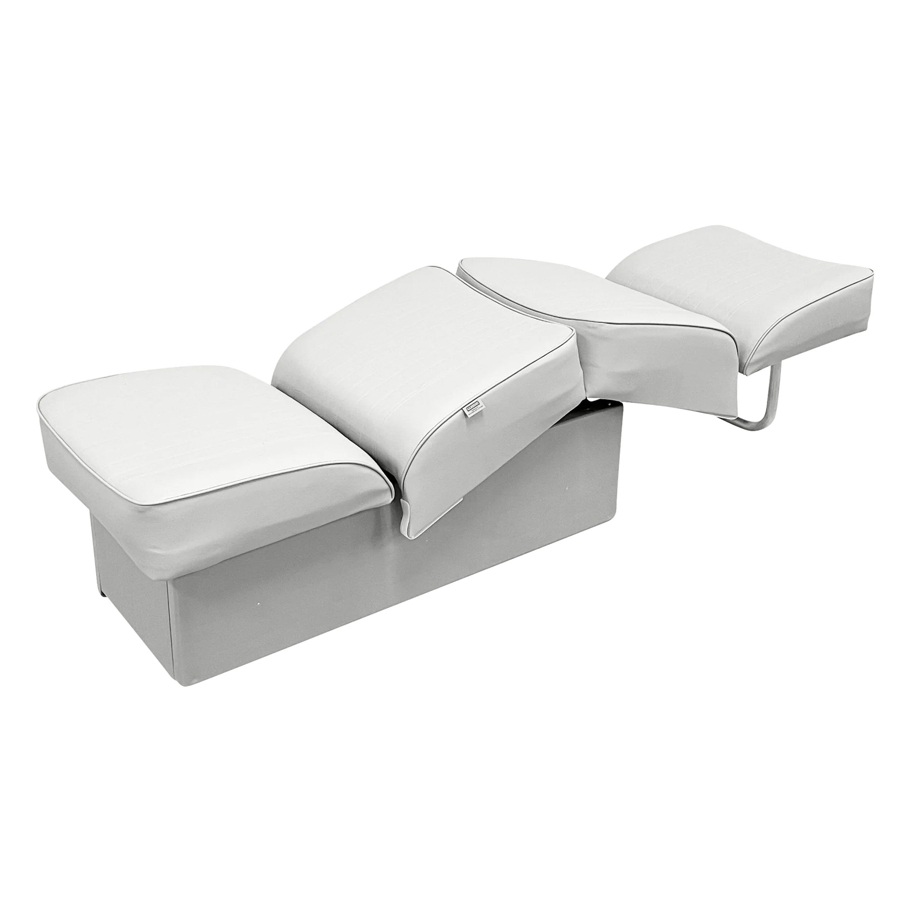 Wise 8WD707P-1 Deluxe Series Back-to-Back Lounge Seat White 2