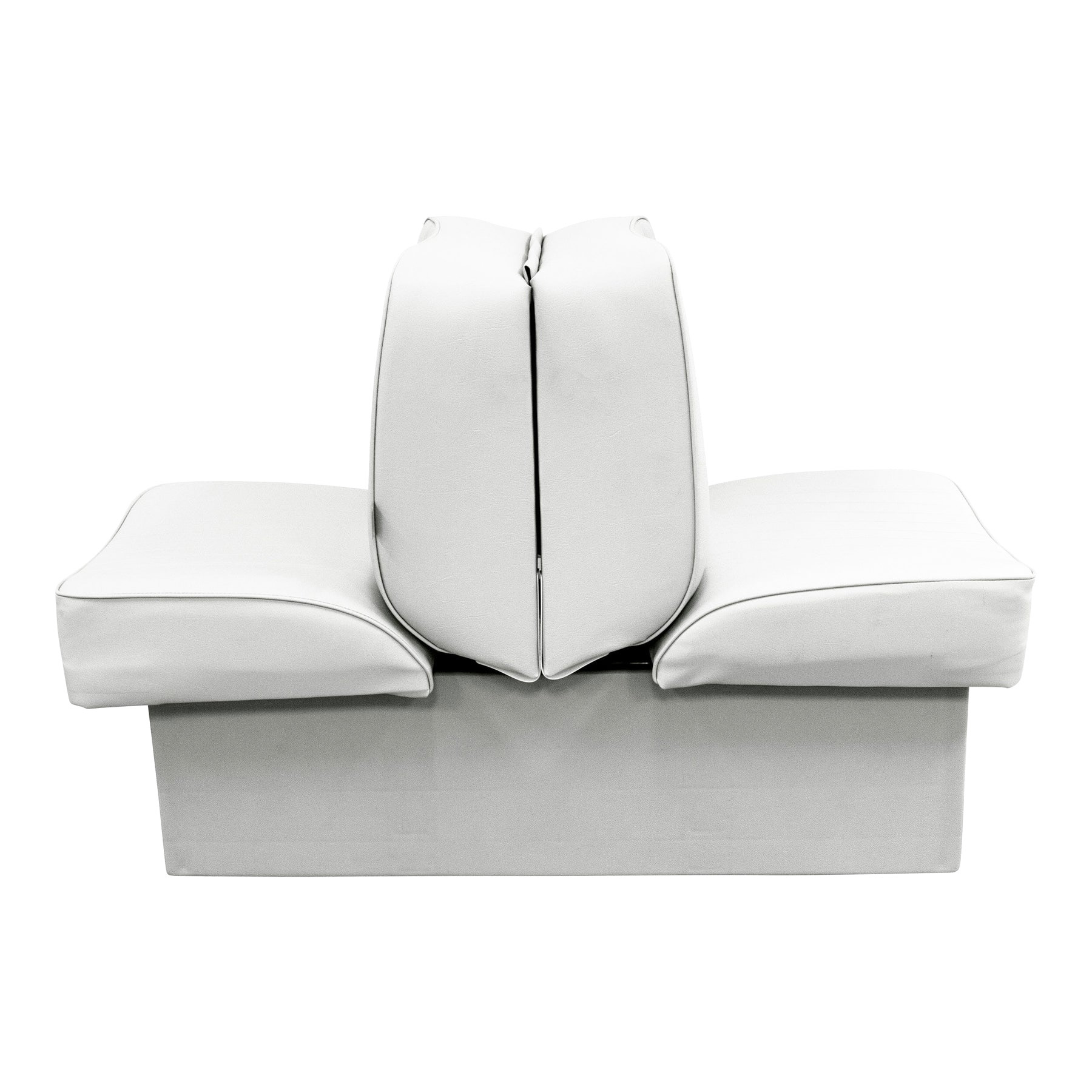 Wise 8WD707P-1 Deluxe Series Back-to-Back Lounge Seat | White - Image 3