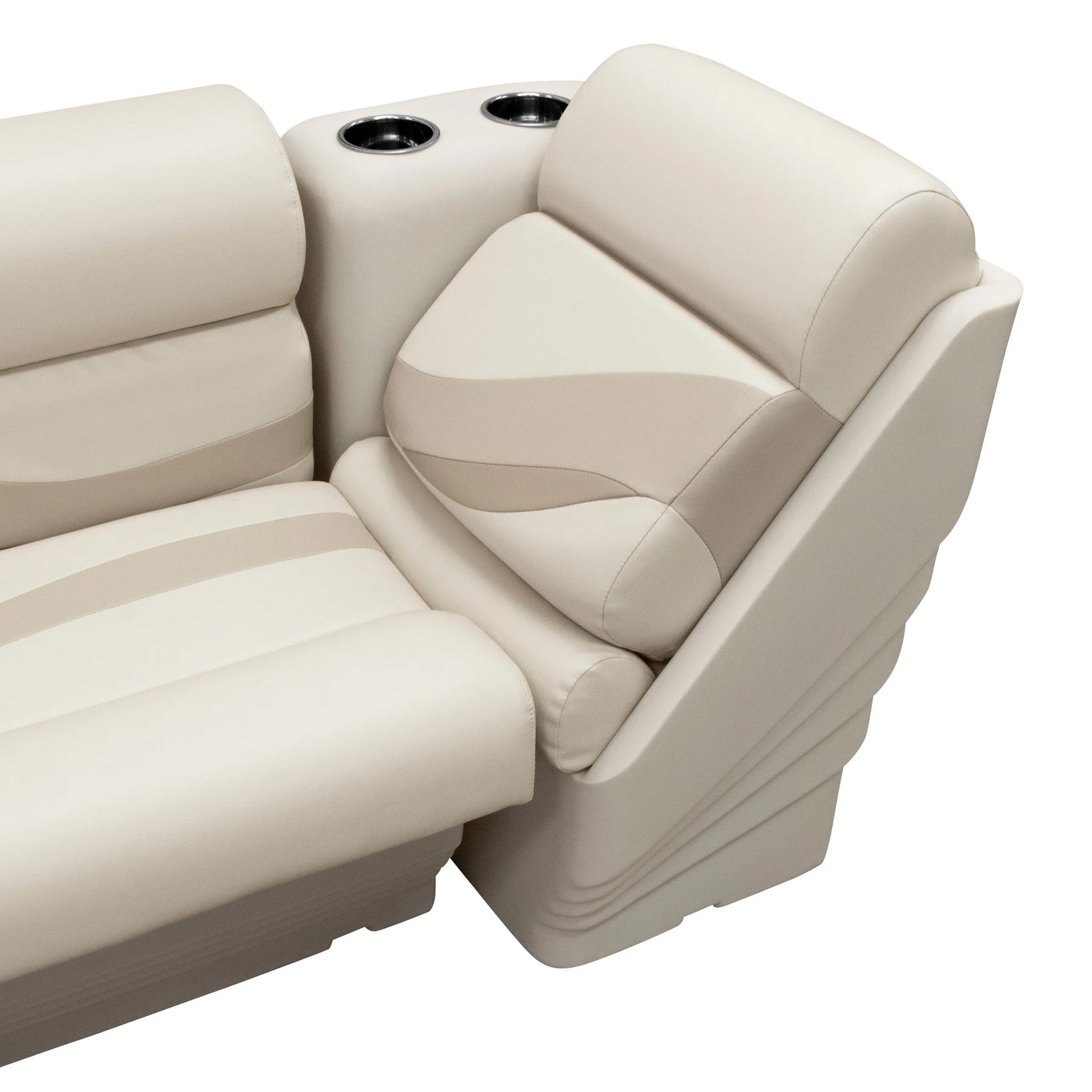 Wise BM13006L Premier Pontoon Lean Back Recliner - Left | Color — Stone • Mocha Java • Khaki - Image 2