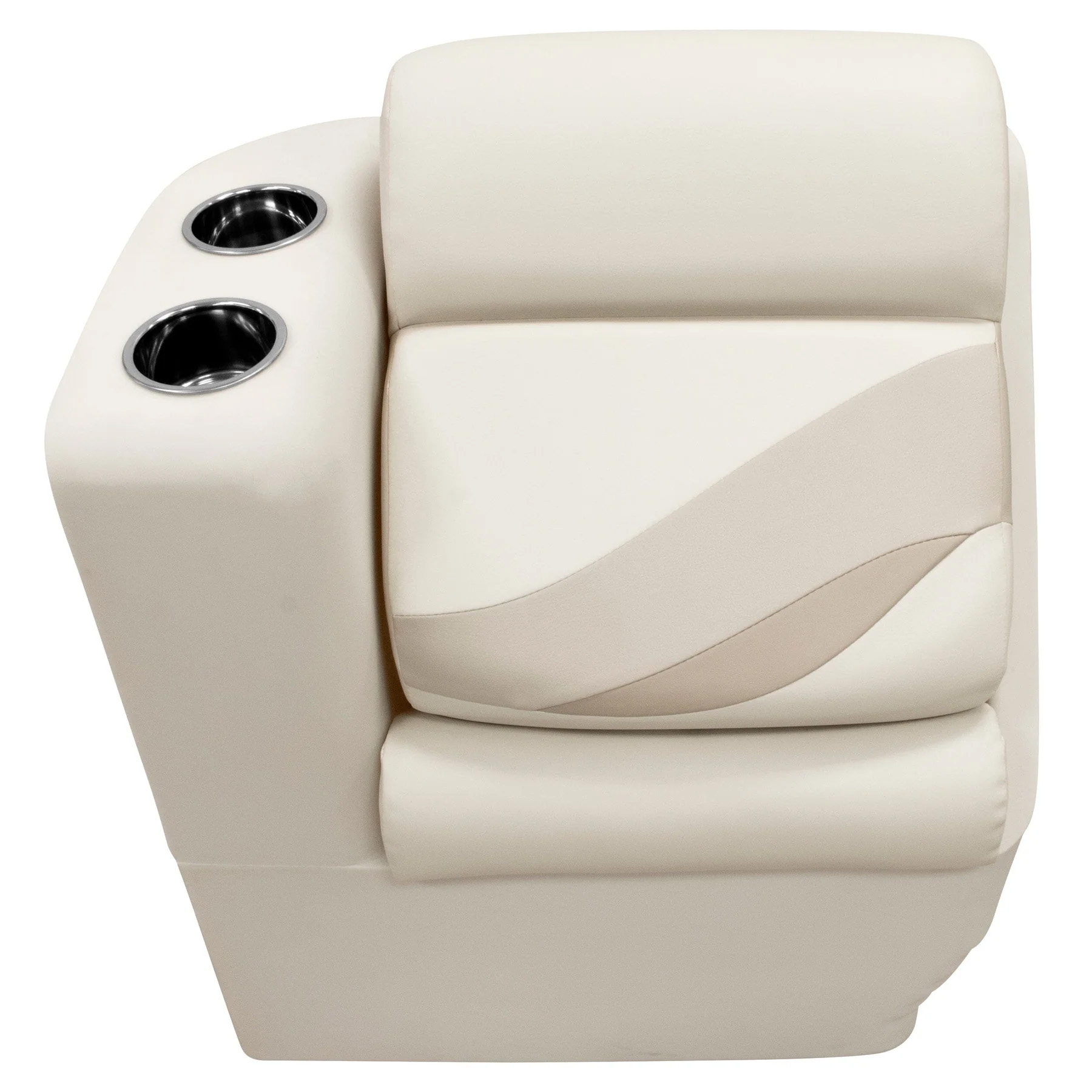 Wise BM13006L Premier Pontoon Lean Back Recliner - Left | Color — Stone • Mocha Java • Khaki - Image 3