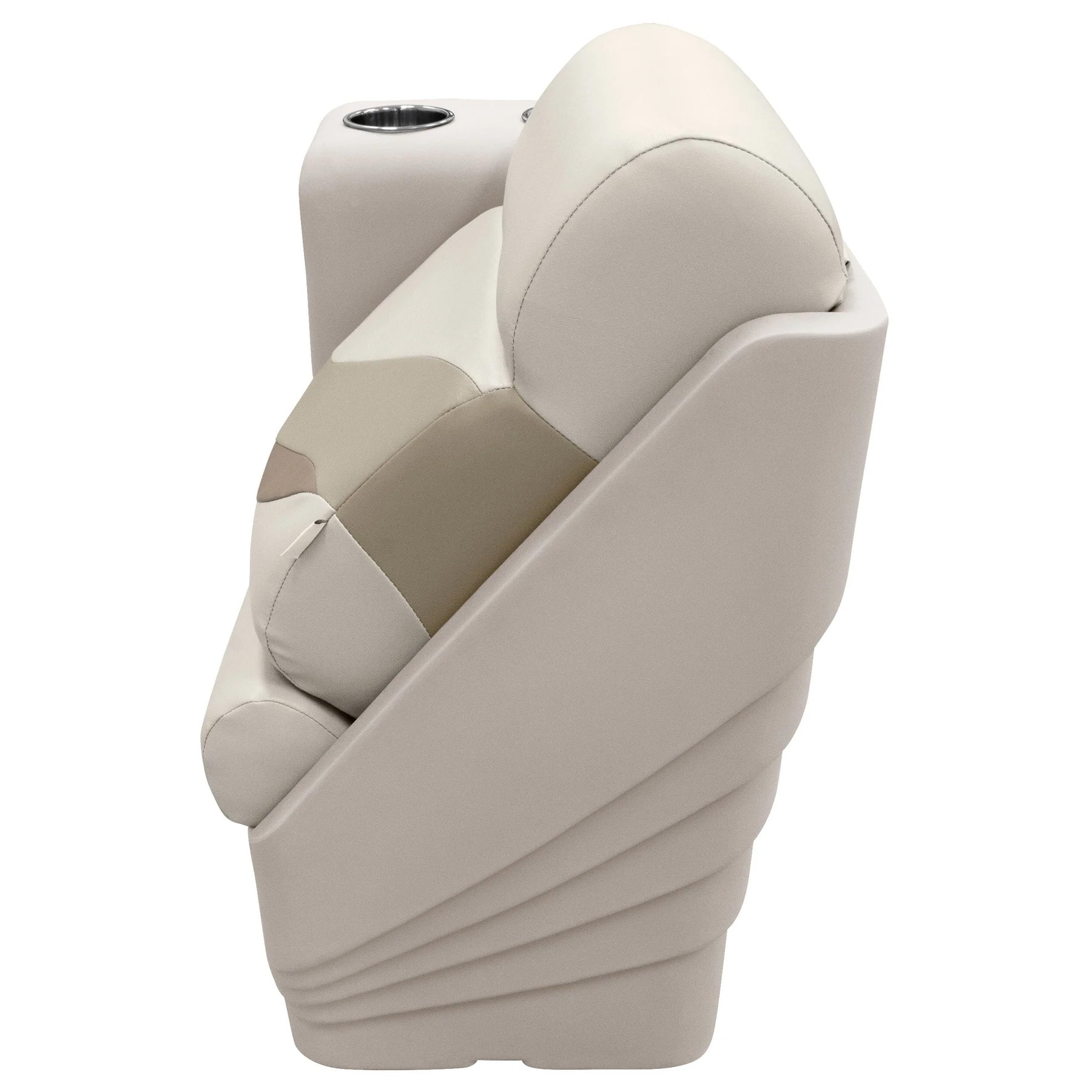 Wise BM13006L Premier Pontoon Lean Back Recliner - Left | Color — Stone • Mocha Java • Khaki - Image 4