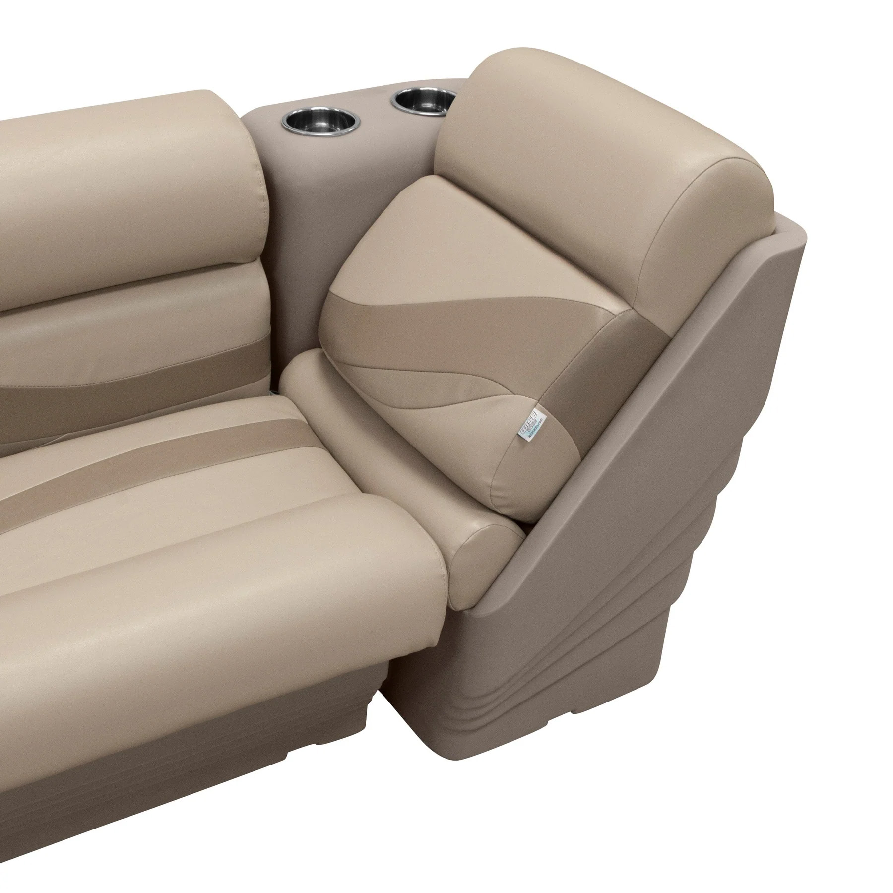 Wise BM13006L Premier Pontoon Lean Back Recliner - Left MOCHA