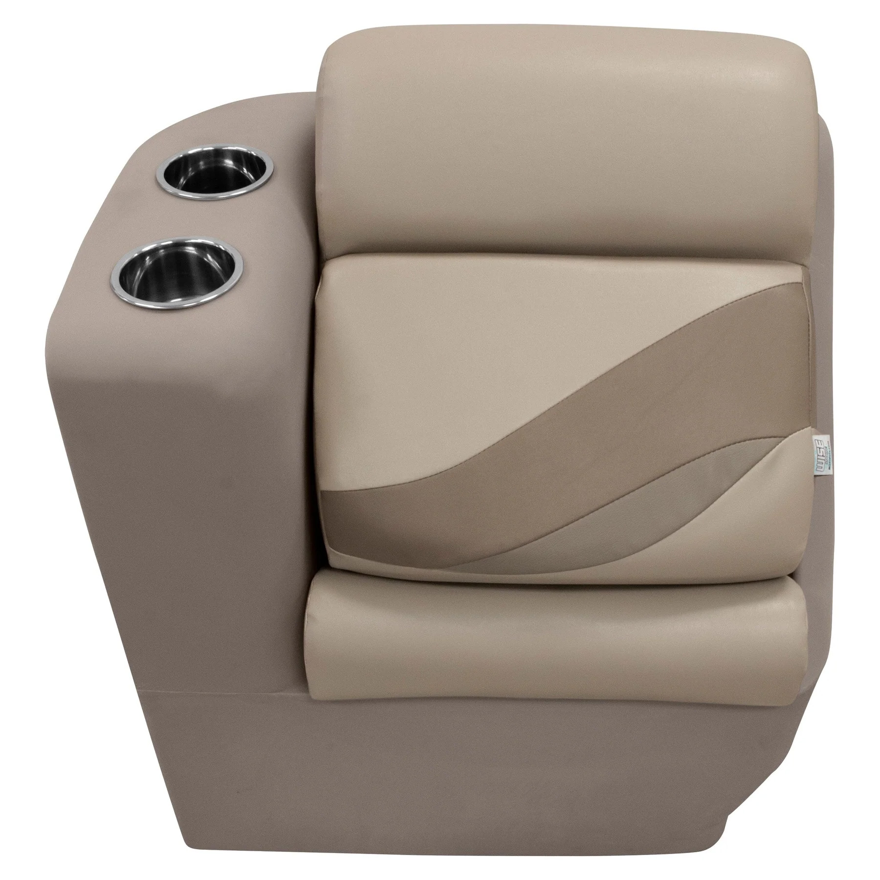 Wise BM13006L Premier Pontoon Lean Back Recliner - Left | Color — Mocha Java • Mushroom • Café - Image 3