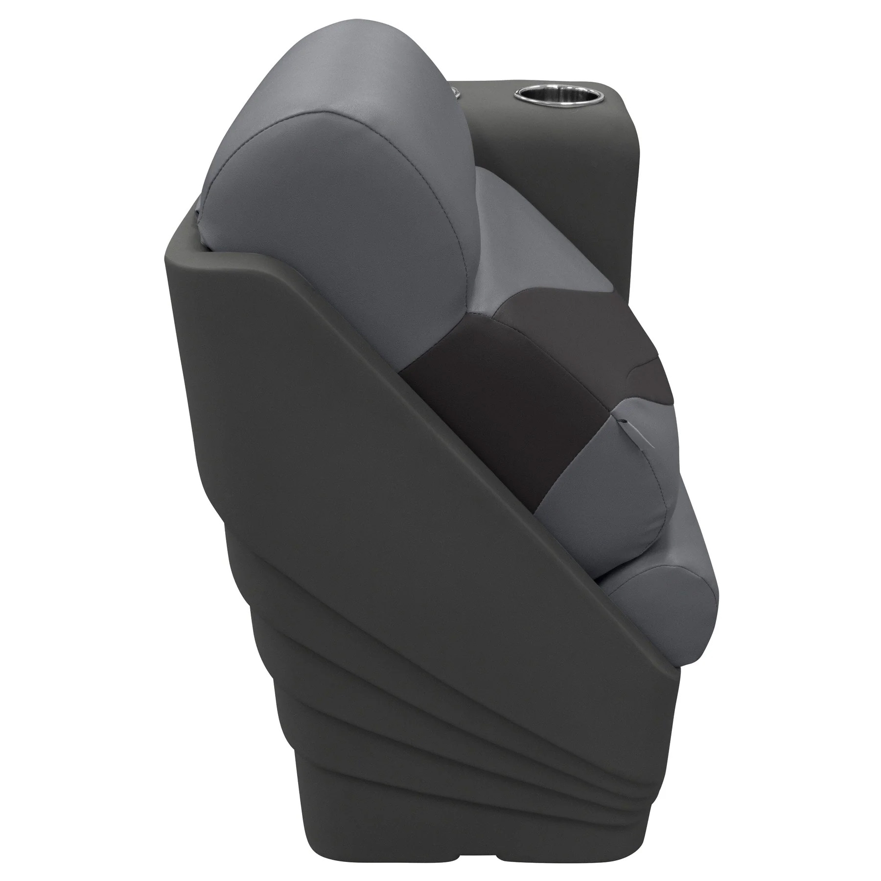 Wise BM13006R Premier Pontoon Lean Back Recliner - Right | Color — Slate • Dark Neutral - Image 4