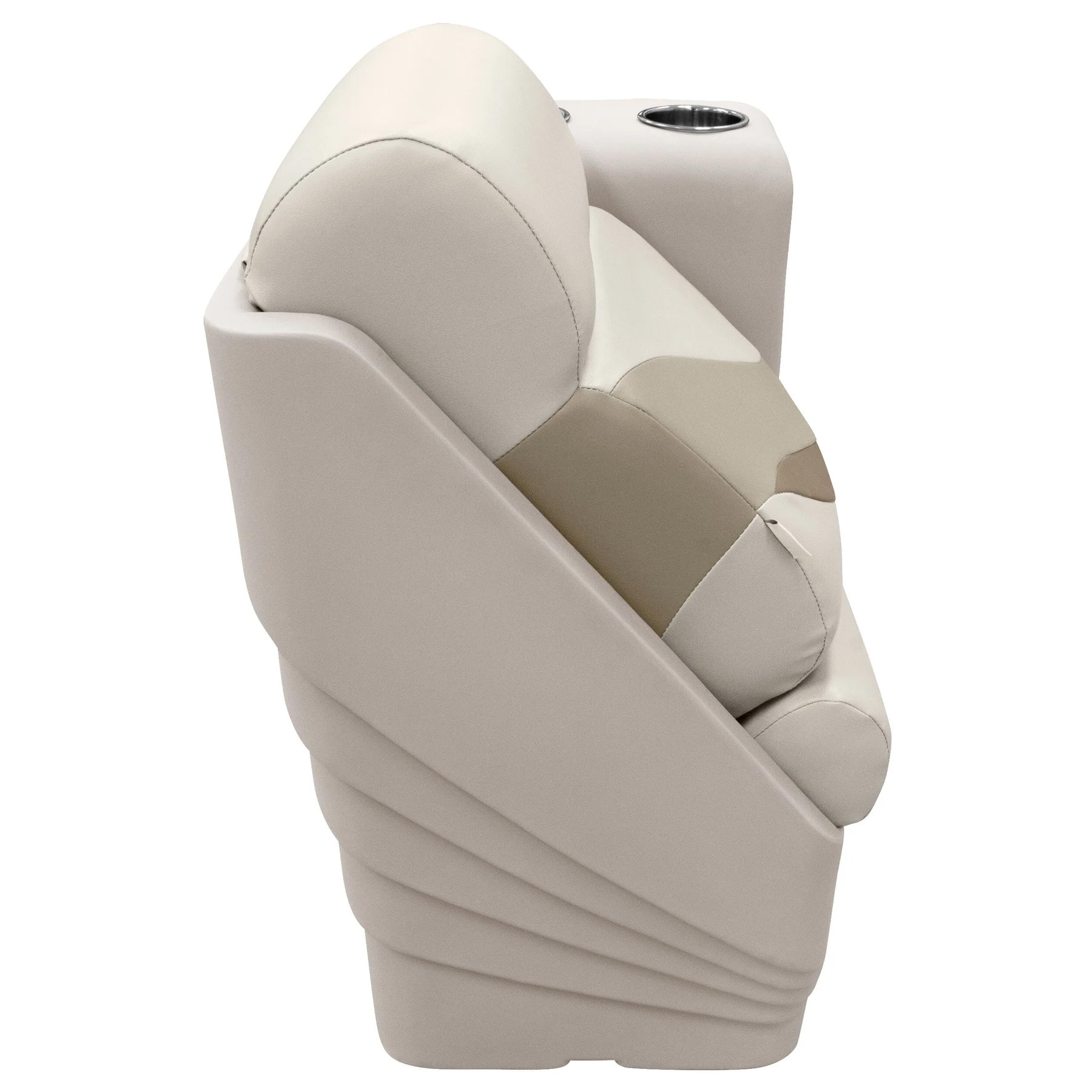 Wise BM13006R Premier Pontoon Lean Back Recliner - Right | Color — Stone • Mocha Java • Khaki - Image 3