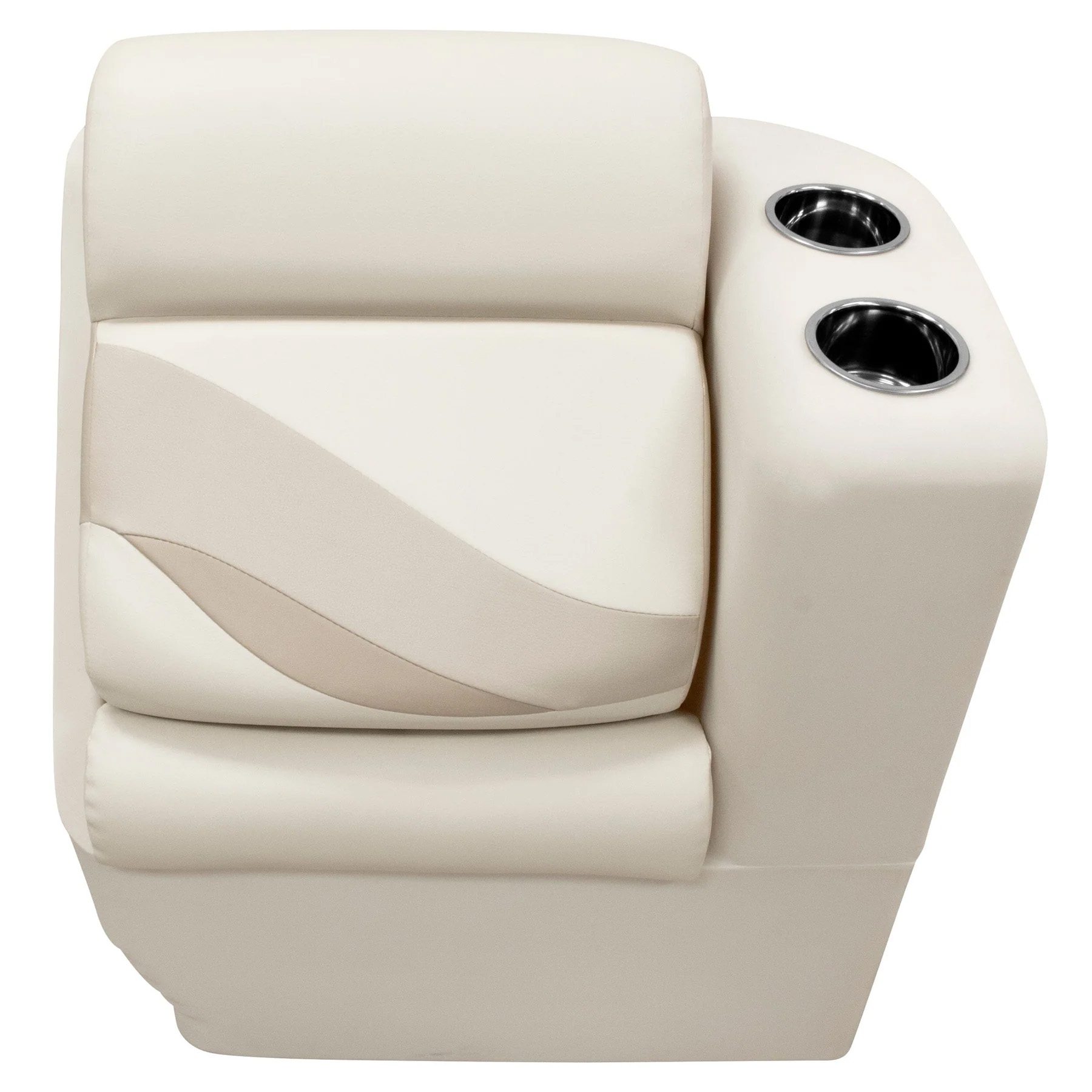 Wise BM13006R Premier Pontoon Lean Back Recliner - Right | Color — Stone • Mocha Java • Khaki - Image 4