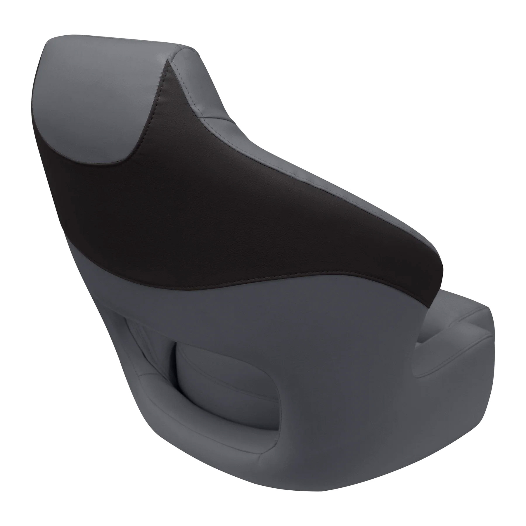 Wise BM3338 Premier Pontoon XL Bucket Seat w/ Flip Up Bolster | Color — Slate • Dark Neutral - Image 3