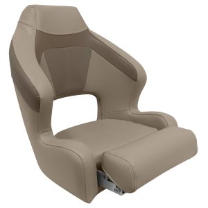 Wise BM3338 Premier Pontoon XL Bucket Seat w Flip Up Bolster Color Mocha