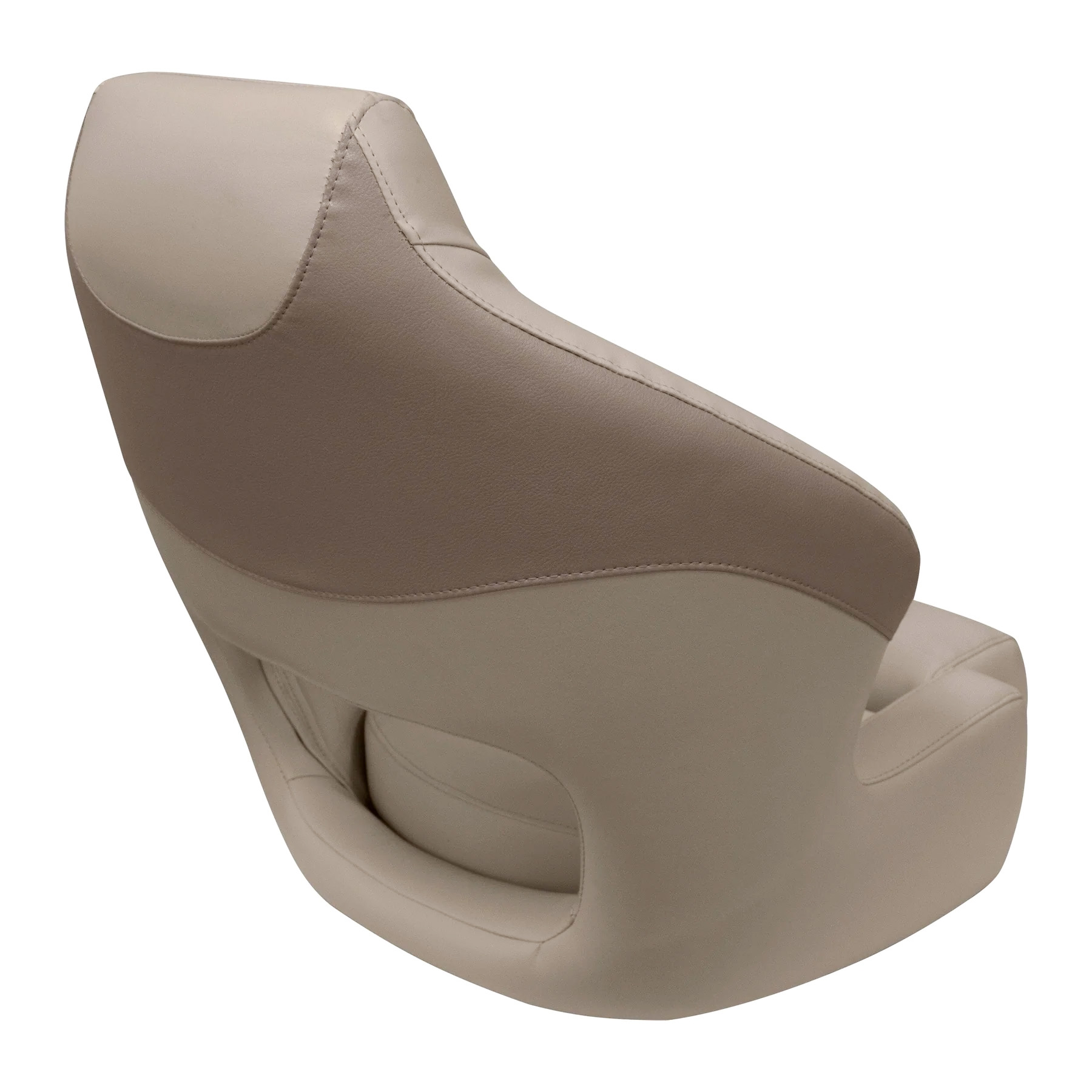 Wise BM3338 Premier Pontoon XL Bucket Seat w/ Flip Up Bolster | Color — Mocha Java • Mushroom • Café - Image 4