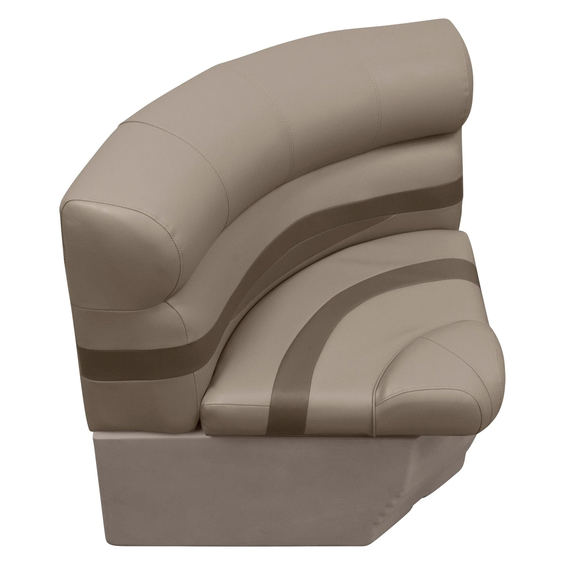 Wise Premier Pontoon 28" Radius Corner - Cushion & Base Set | Color — Mocha Java • Mushroom • Café - Image 4