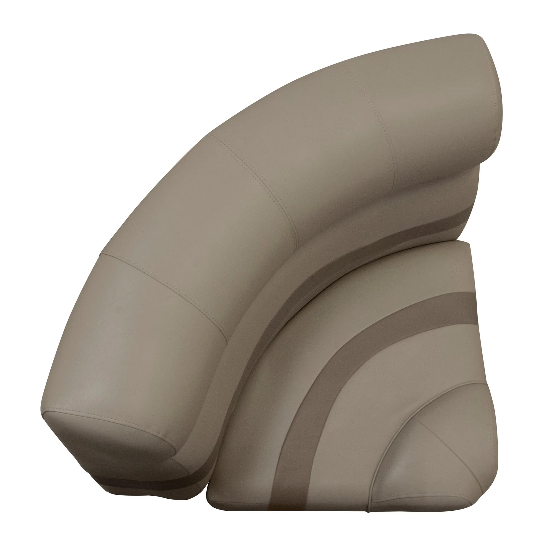 Wise Premier Pontoon 28" Radius Corner - Cushion & Base Set | Color — Mocha Java • Mushroom • Café - Image 5