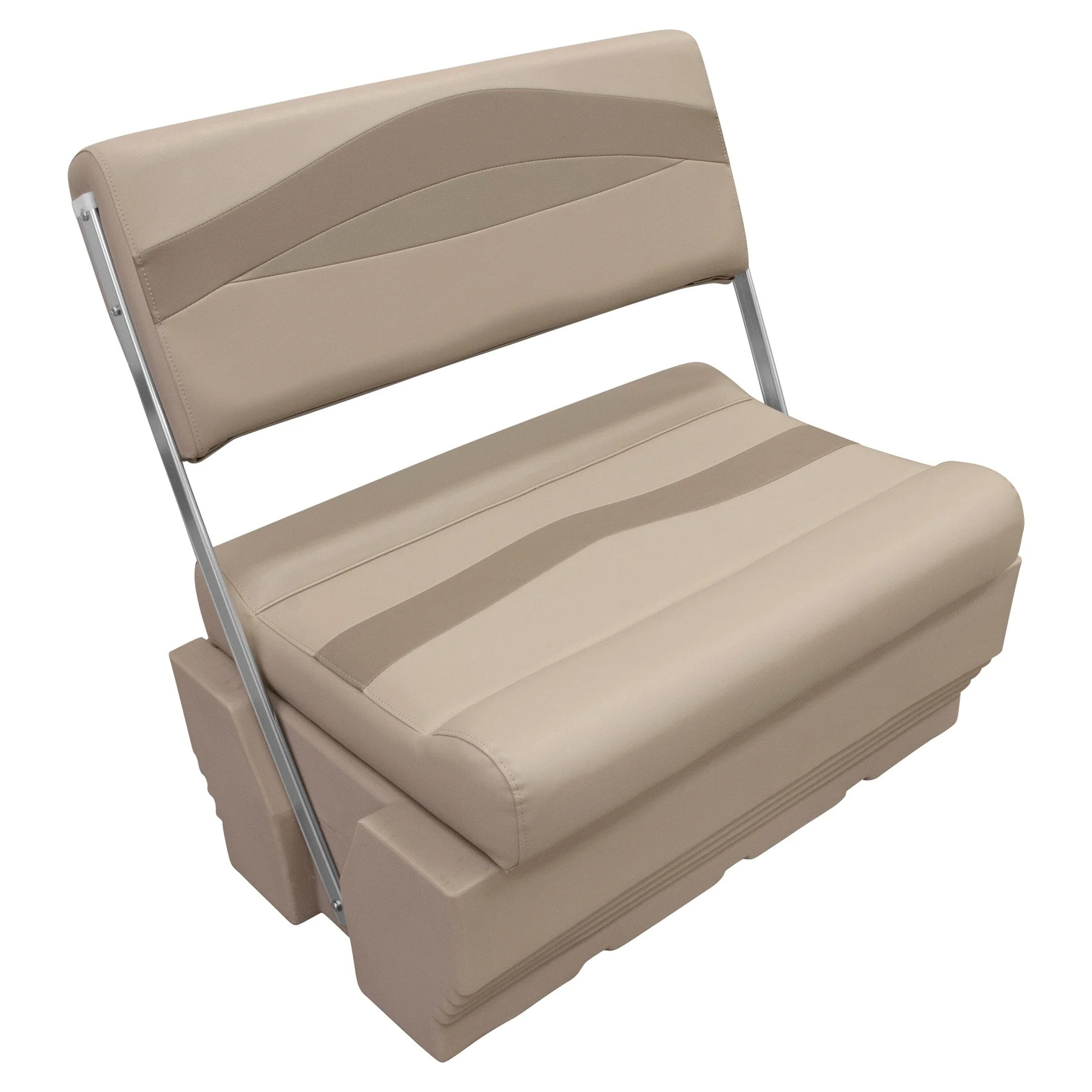 Wise Premier Pontoon Flip Flop Seat - Cushion & Base Set MOCHA