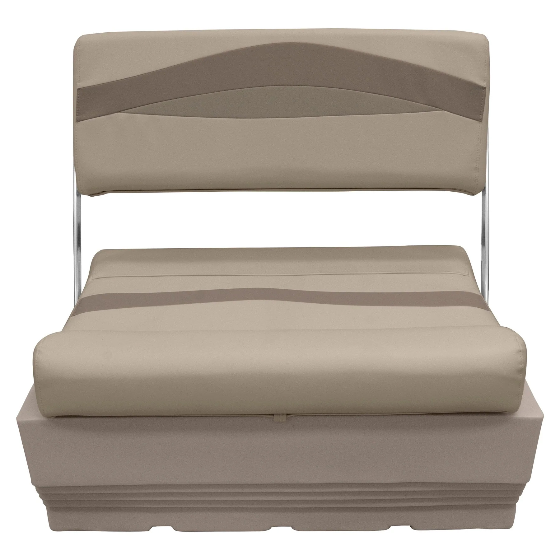 Wise Premier Pontoon Flip Flop Seat - Cushion & Base Set | Color — Mocha Java • Mushroom • Café - Image 5