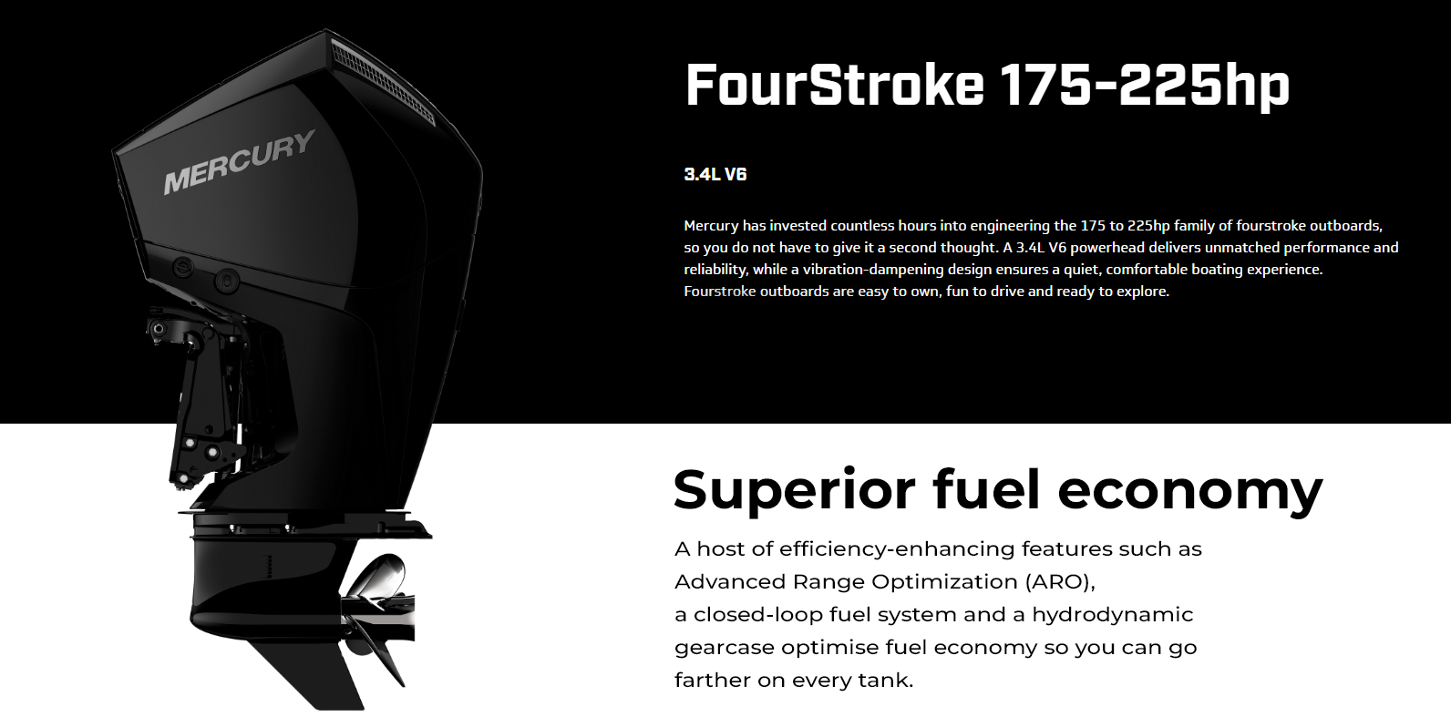 Mercury 200XL FourStroke® DTS Cold Fusion Bow Boat Owners warehouse